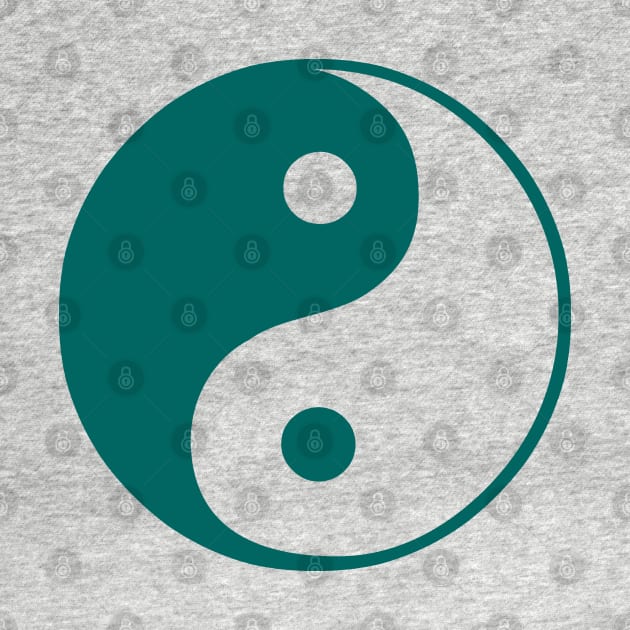 Teal yin yang design by Made the Cut